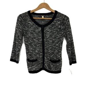 Susina Women’s Size XS Parisa Echo Gray Acrylic Wool Knit Cardigan Sweater New